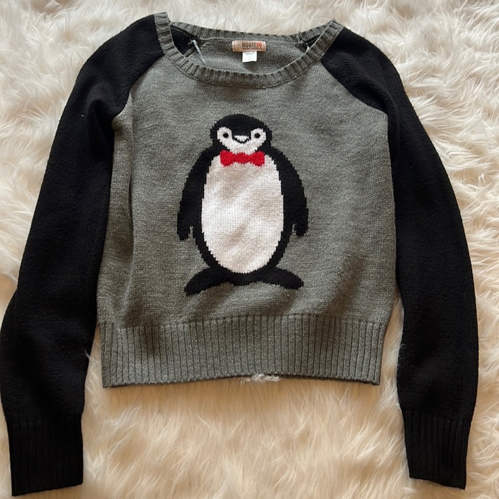 route 66 original clothing company, size small, gray color with black sleeves